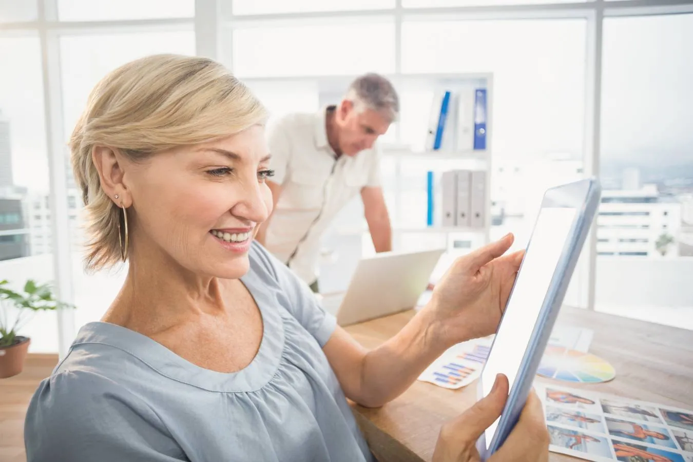 smiling woman
